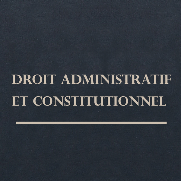 Droit administratif et constitutionnel 